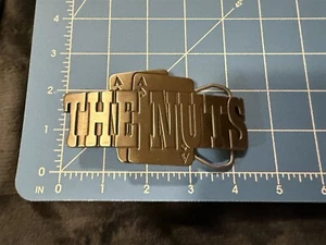 THE NUTS PAIR ACES POKER HAND METAL NOVELTY BELT BUCKLE PIECES OF FLARE  - Picture 1 of 3