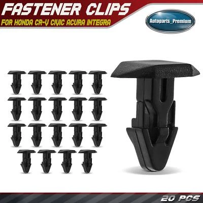 Clip de montaje de retenedor de tira climática capó trasero 20 piezas para Honda CR-V Civic Foto 1 de 4