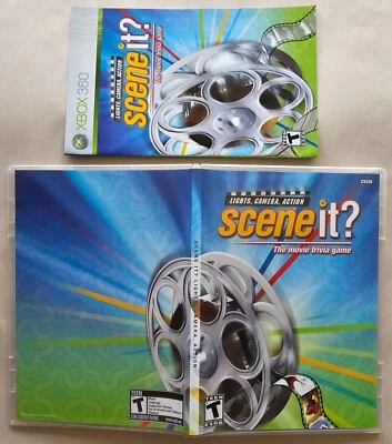 Scene It? (Microsoft Xbox 360, 2007) Juego Trivia Película - Solo Estuche y Manual Foto 1 de 2