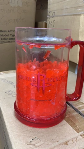Houston Rockets Jar NBA Mug Basketball Team Red Cover