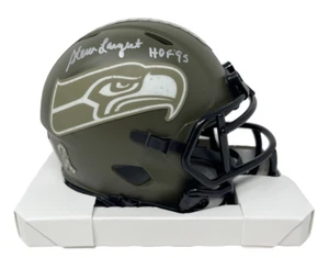 Seattle Seahawks Steve Largent Autographed STS Mini Speed Helmet "HOF 95" BAS... - Picture 1 of 1
