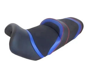 Suzuki VSTROM DL 1000 2002-2013 Top Sellerie Deluxe seat Comfort Blue Red Sport - Picture 1 of 1