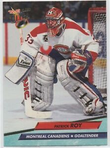 1992-93 Fleer Ultra Hockey #108 Patrick Roy MONTREAL CANADIENS base 85