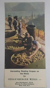 1960's West Germany Steigenberger Wines Souvenir Pamphlet Brochure Shaw New York - Picture 1 of 4