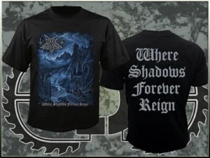 DARK FUNERAL - Where Shadows Forever Reign TS NEW, Black Metal, PURGAMENTUM - Picture 1 of 2