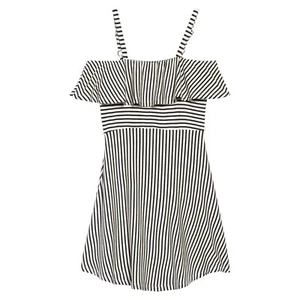 Ten Sixty Sherman Girls NWT Striped Cold Shoulder Dress Size XL - Picture 1 of 5