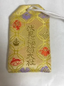 Kyoto Fushimi Inari Schrein Japanisch OMAMORI Geschäft Wohlstand Glücksbringer - Bild 1 von 3