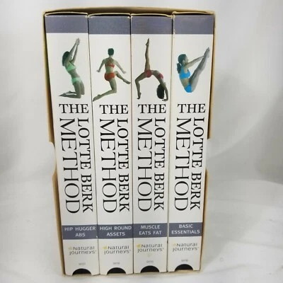 The Lotte Berk Method for Beginners Box Set VHS 2003 4 Tape Set Workout Exercise - Image 1 of 4