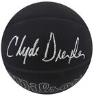 Clyde Drexler signé Wilson I/O logo noir 75e anniversaire NBA basketball