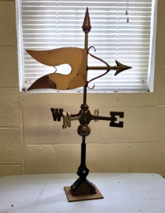 FLAG/BANNER COPPER weathervane,16" ARROW,Cottage/shed /medium size - Picture 1 of 3