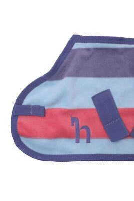 Pferdedecke Fleece Abschwitzdecke Rising Star gestreift Größe 75-125 - Bild 1 von 2