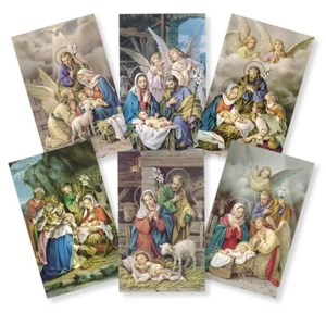 Tarjeta sagrada de papel de belén de ángel de Navidad de 100 - Imagen 1 de 1