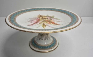 Victoriano Royal Worcester Comport Tazza flores de otoño 1875 porcelana (AF) - Imagen 1 de 14