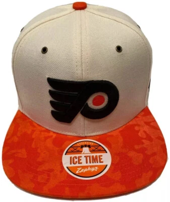 Zephyr NHL Philadelphia Flyers "Cache” Flat Bill SnapBack Hat NEW WITH TAGS - Image 1 of 4
