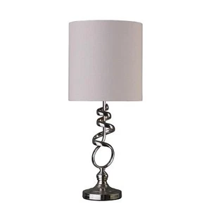 Milo Abstract Brushed Silver Metal Table Lamp 23.5in H. ORE HBL2316 - Picture 1 of 4