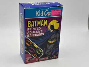 Vintage 1991 Kid Care Batman Printed Adhesive Bandages - Picture 1 of 8