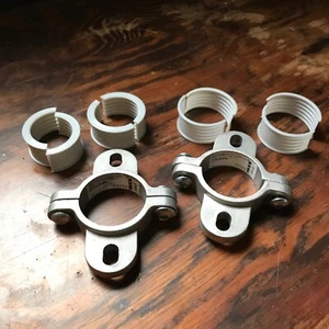 Set of 2 x IKEA Stolmen Bracket Mounts, Metal End Collar for Shelf pole. Storage - Picture 1 of 2