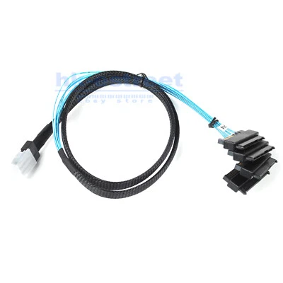 New Mini SAS 36P SFF-8087 to 4 SFF-8482 Connectors With SATA Power Port 3FT 1M - Image 1 of 4