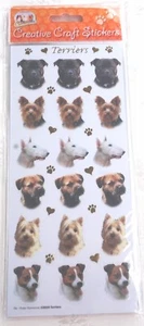 HANDWERK AUFKLEBER TERRIERS BORDER WEST HIGHLAND YORKIE STAFFORDSHIRE JACK RUSSELL - Bild 1 von 3