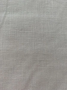 Vintage Beige Homemade Oval Tablecloth 70"x51"- Polyblend Linen Look Lace trim - Picture 1 of 11