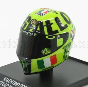 #46 AGV Valentino Rossi MotoGP Mugello 2016 Diecast Helmet 1/10 Minichamps - Picture 1 of 2
