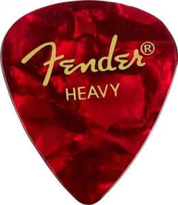 Genuine Fender 351 Premium Picks Red Moto Heavy 12-pack 098-0351-909 - Picture 1 of 1