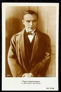 RPPC 1920s German Actor Paul Hartmann Real Photo Postcard - Picture 1 of 2