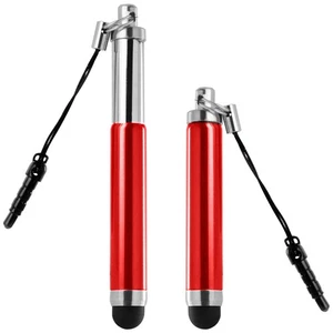 Universal roter ausziehbarer Touchscreen Eingabestift – 3.5mm Klinkenstecker - Afbeelding 1 van 6