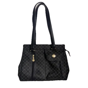 Rioni Chelsea schwarz Leder Handtasche Schultertasche Organizer Handtasche italienisch 290 $ - Bild 1 von 24