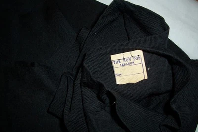 Vintage Seamed Coal Black Garter Hose Sold at Bon Ton, Lebanon PA - Image 1 of 4