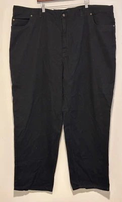 Harbor Bay Jeans Men’s 52x32 Black Loose Fit Denim Pants Chore Workwear Classic - Image 1 of 4