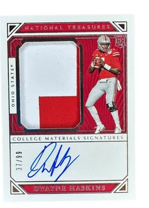 2019 National Treasures College Materials Auto 2 Color Patch Dwayne Haskins /99 - Picture 1 of 3