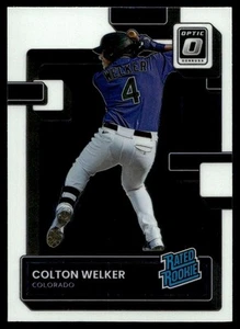 2022 Donruss Optic RATED ROOKIE Colton Welker Rookie Colorado Rockies #56 - Picture 1 of 2