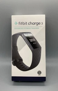 Fitbit Charge 3 Fitness Activity Tracker con Cardiofrequenzimetro FB409 Nero PULITO - Foto 1 di 5