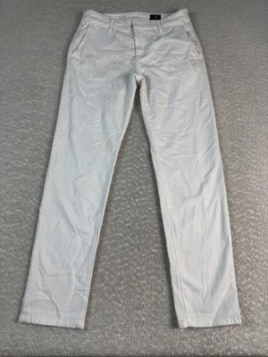 Pantalones chinos AG Adriano Goldschmied para mujer 25R blancos The Caden a medida Foto 1 de 4