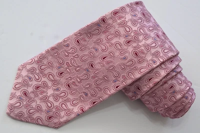 ROBERT TALBOTT ROSA SEDA HOMBRE Corbata Cuello W: 3 1/4 "POR L: 60" HECHA EN EE. UU. Foto 1 de 3