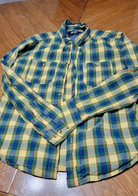 10 Deep Men's Plaid Button Up Shirt Size Large Multicolor Streetwear Cotton - Image 1 of 4