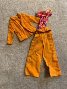 Vintage Barbie Puppe Best Buy orange Neckholder Top Overall mit Jacke #3208 Mod 1973 - Bild 1 von 3