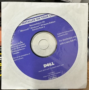 Dell Windows XP Home Edition mit Service Pack 2 Reinstall CD - Bild 1 von 2
