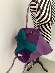 Bolso de hombro grande con asa en contraste para mujeres Bolso de compras Bolso de mano - Imagen 1 de 4