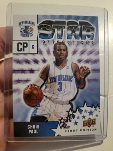 2009-10 Upper Deck First Edition Star Attractions Chris Paul Card New Orleans - Picture 1 of 2
