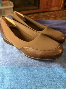 DREW Women’s Brown LONDON Slip-on Shoes Size 10 1/2 WW. Retail $150 - Picture 1 of 6
