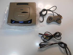 Sega Saturn HST-3210 Console Complete System Cleaned & Tested Working Japan F/S