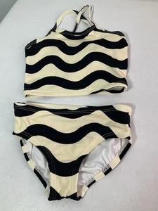 HANNA ANDERSSON Beige & Black Animal Print Swim Suit. Girl’s Sz 4. Excel. Cond. - Picture 1 of 8