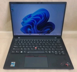 Lenovo ThinkPad X1 Carbon Gen 9 i7-1185G7 @ 3GHz 16GB RAM 512GB SSD W11 Pro - Picture 1 of 8