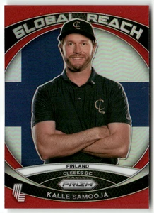 2024 Panini Liv Golf Prizm No. 6 Kalle Samooja Global Reach Red Prizm 139/149 - Bild 1 von 2