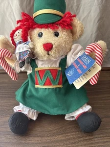 Dakin Raggedy Ann w/ Special Mini Raggedy Ann Friend Teddy Bear Christmas NWT - Picture 1 of 11