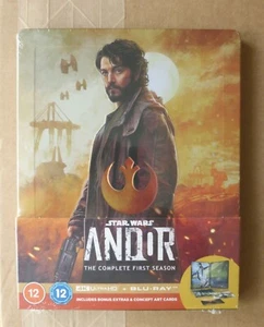 Andor Complete First Season Star Wars Steelbook UK 4K / Blu-Ray - New / Sealed - Picture 1 of 2