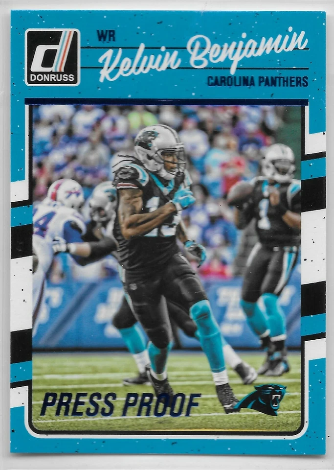 2016 Donruss Blue Press Proof #42 Kelvin Benjamin Carolina Panthers - Image 1 of 1