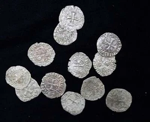Collection of 3 Medieval Venetian Republic Tornesello Coins (14th-15th Century) - Picture 1 of 1